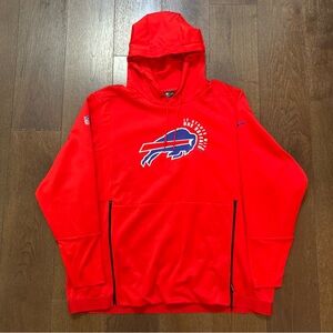 Nike NFL Buffalo Bills Athletic Sweatshirt Red Hoodie Dri Fit Men's 3XL Like New